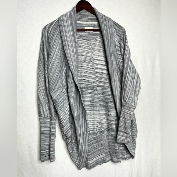 Aritzia Wilfred Diderot Open Front Cocoon Cardigan Light Heathered Grey Size XS - Picture 10 of 14